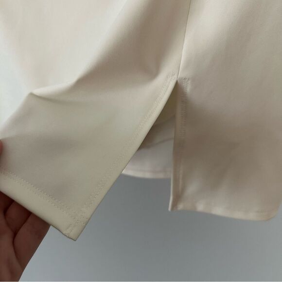 Reformation Cream Nina EcoMove Athletic Skirt Size Small High Waist Mini Active - Picture 6 of 16